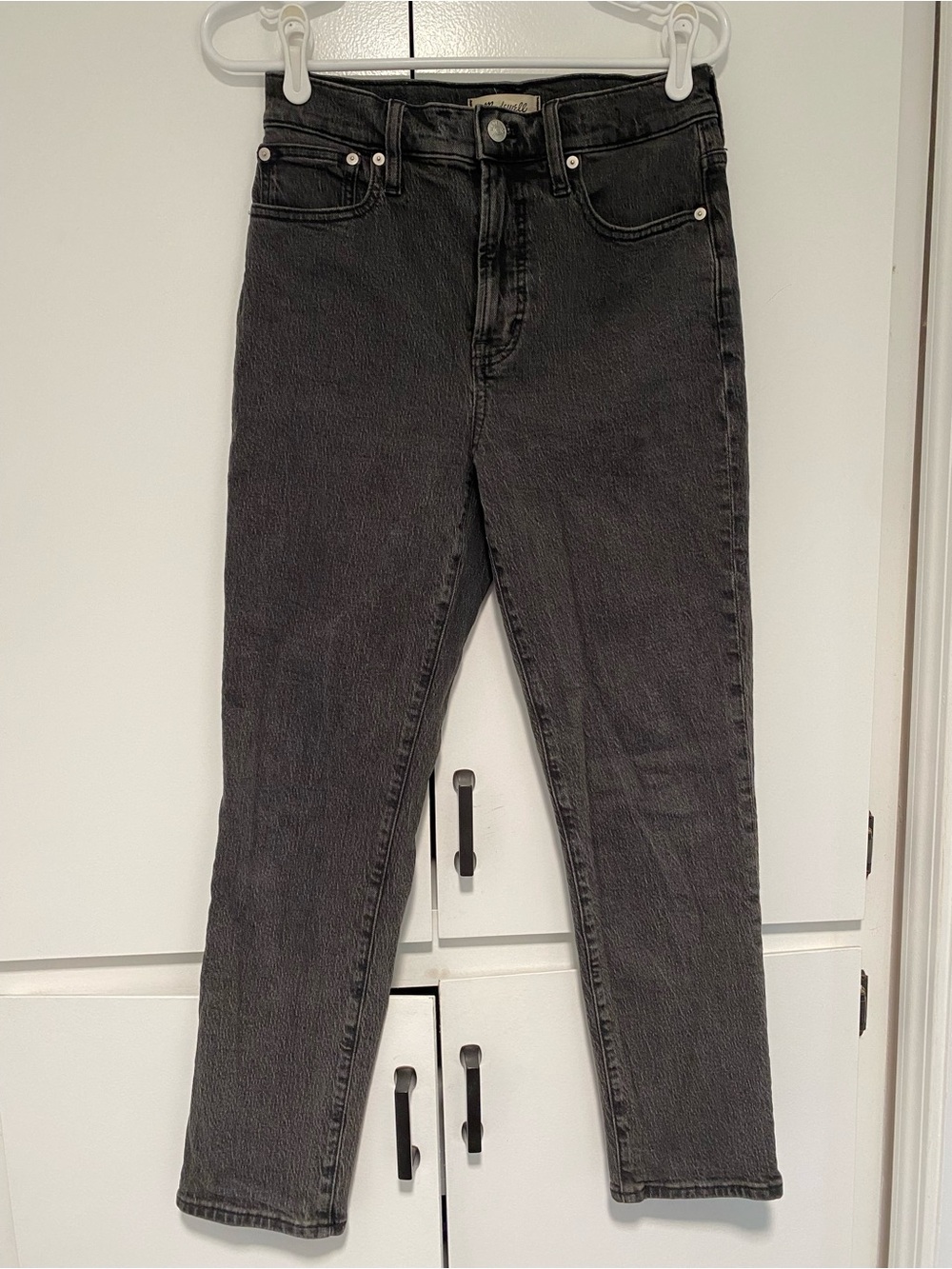Madewell The Perfect Vintage Jean black rinse straight high rise